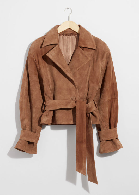 Belted Suede Jacket