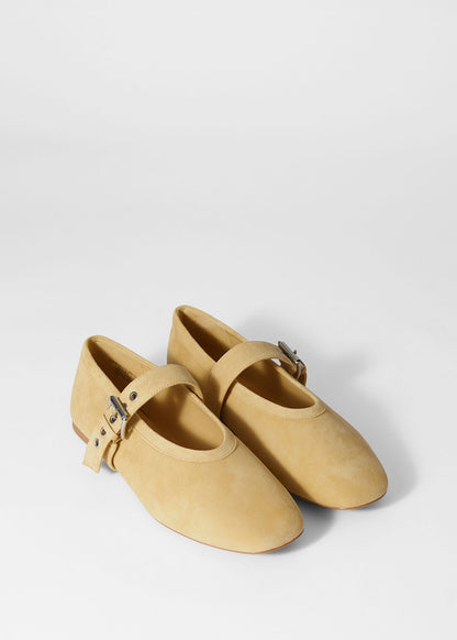 Suede Ballet Flats