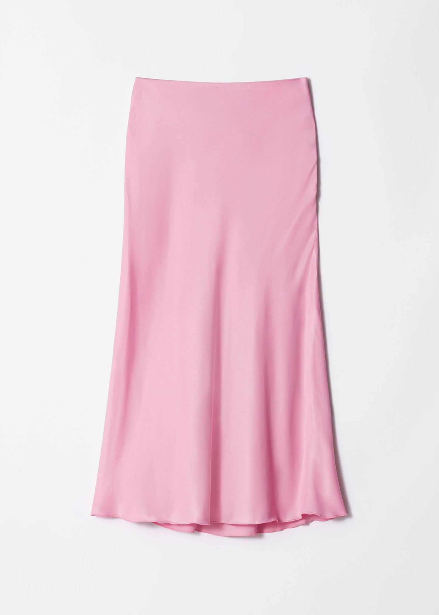 Satin Midi Skirt