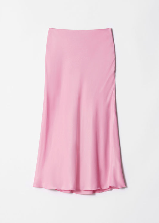 Satin Midi Skirt