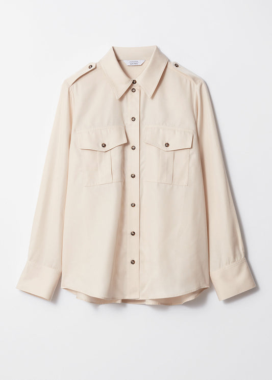 Satin Utility Shirt