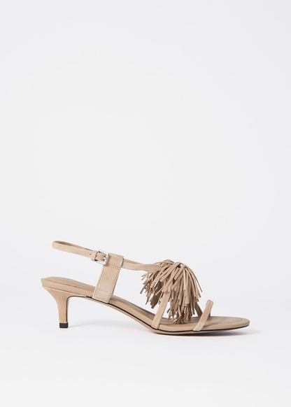 Fringed Leather Sandals