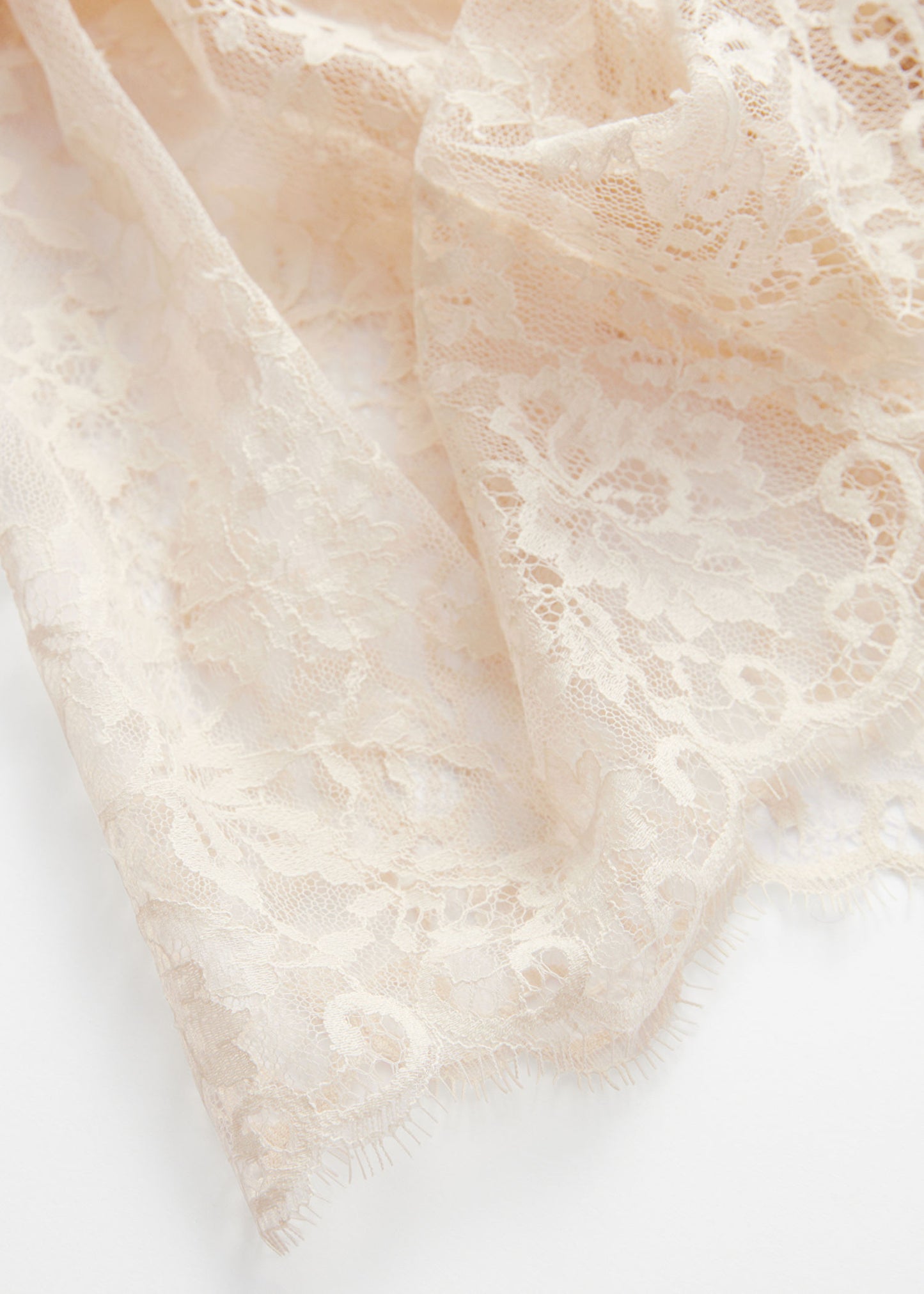 Flounced Lace Blouse