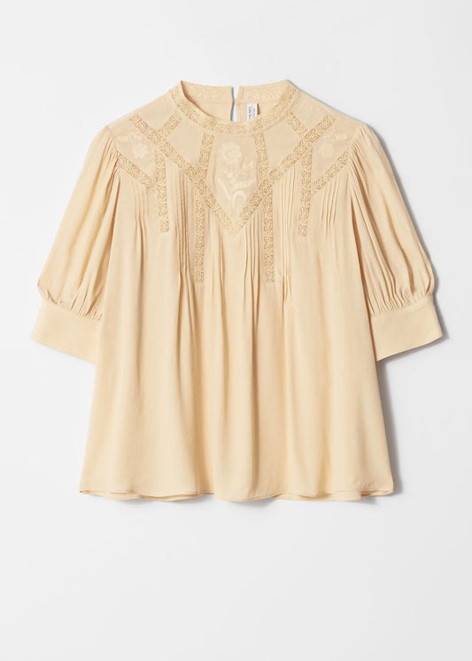 Embroidered Lace Blouse