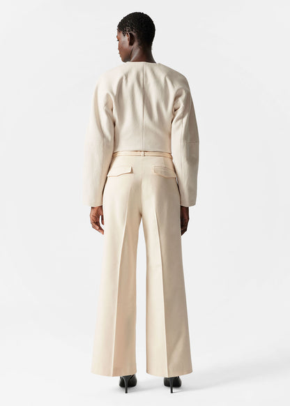 Deco-Buckle Tailored Trousers