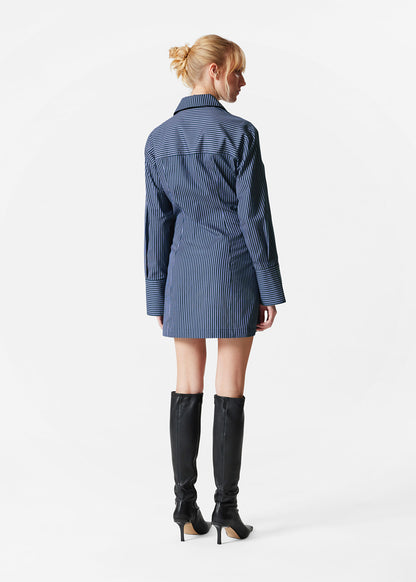 Wrap Shirt Mini Dress