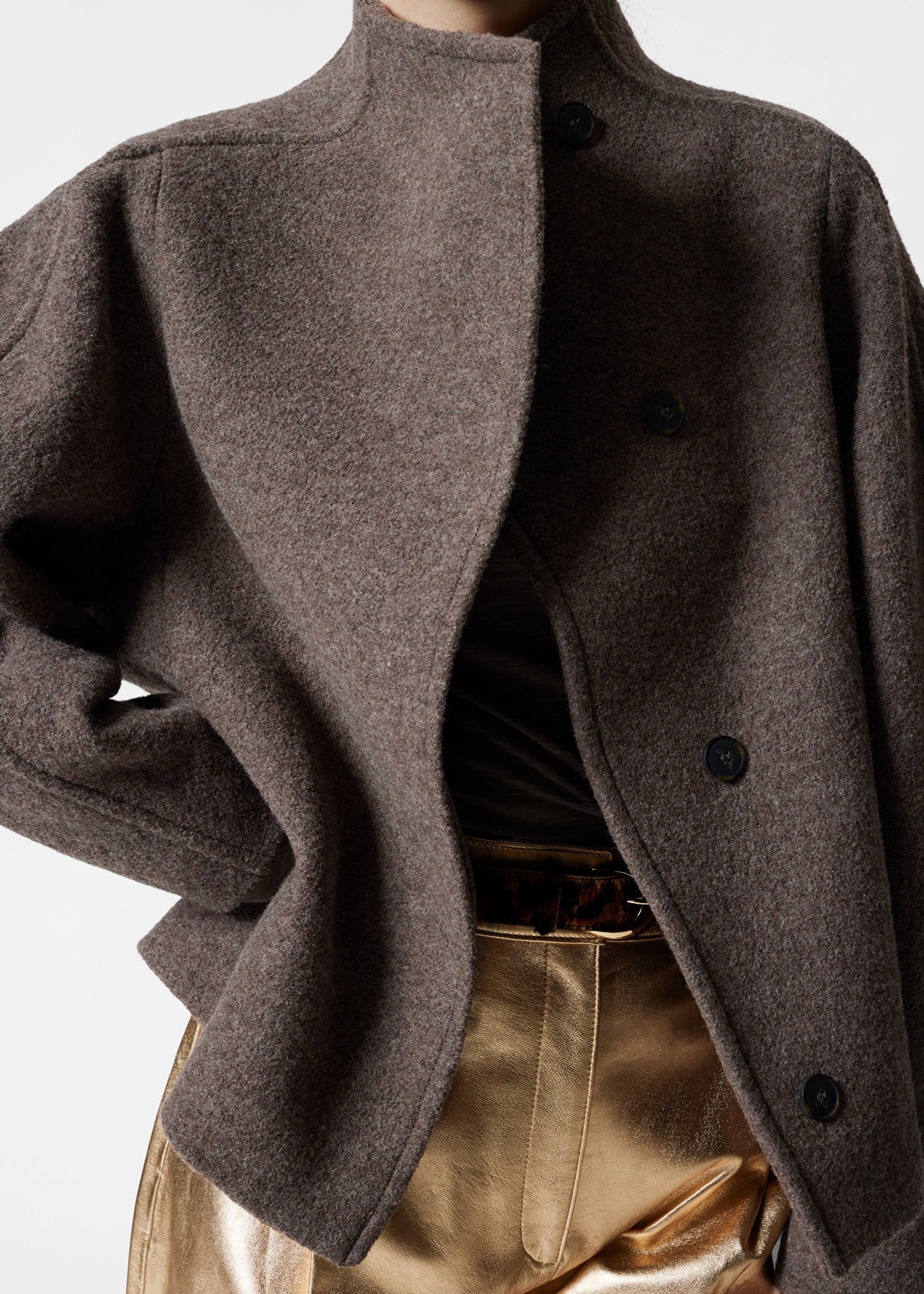 Asymmetric Wool Jacket