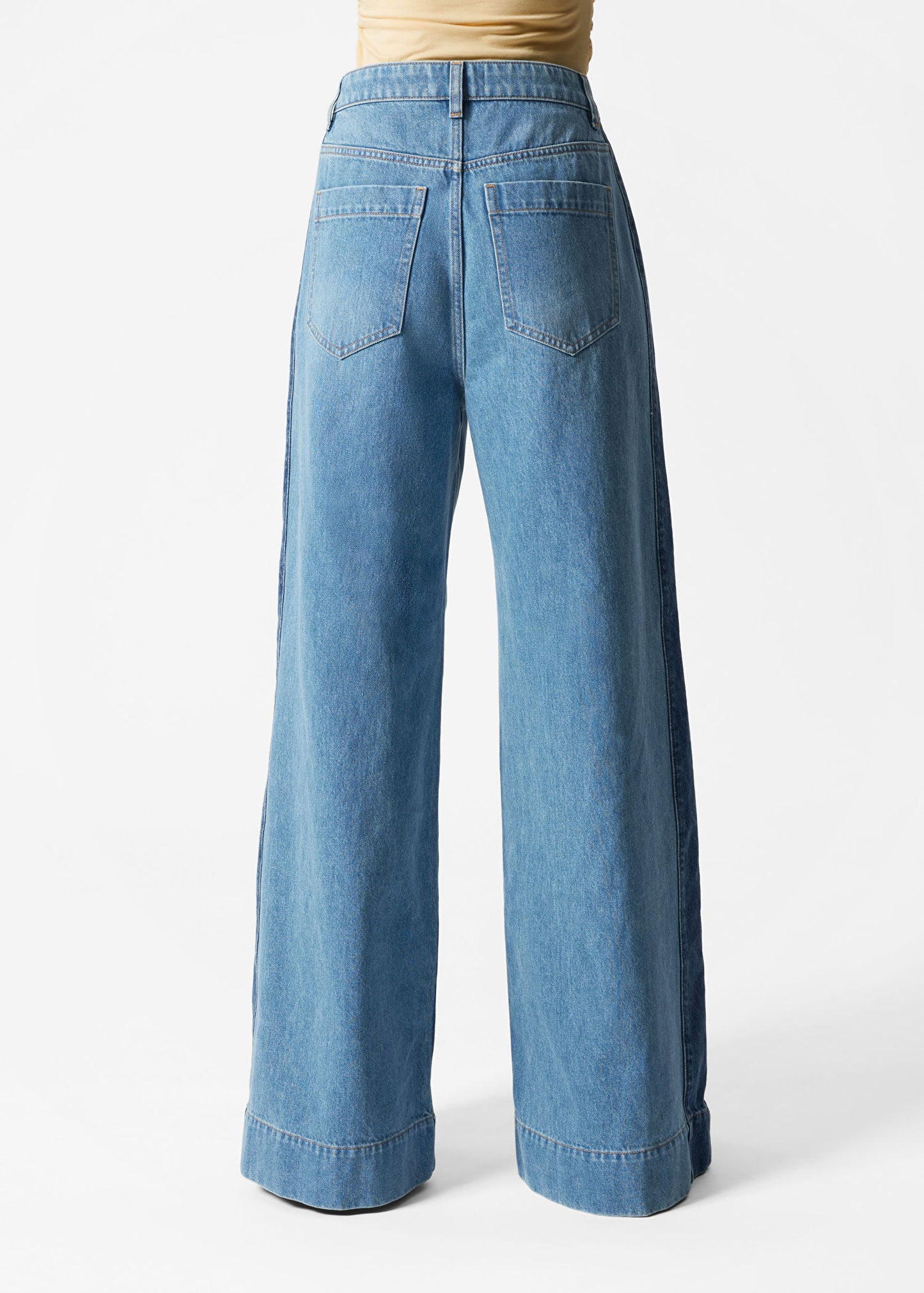 Long Wide-Leg Jeans