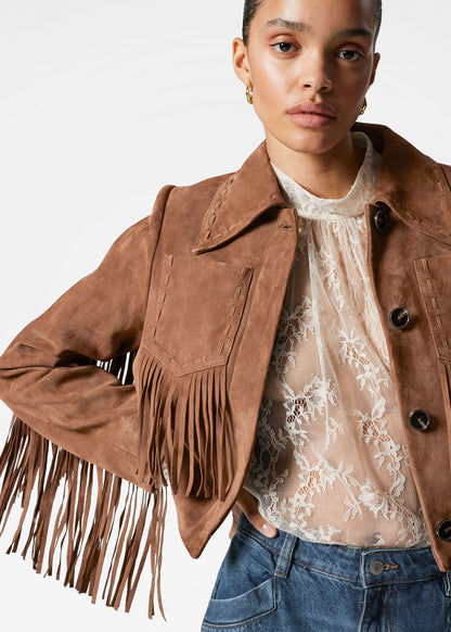 Fringe Suede Jacket