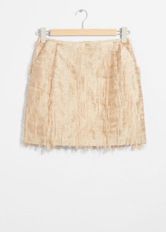 Frayed Mini Skirt