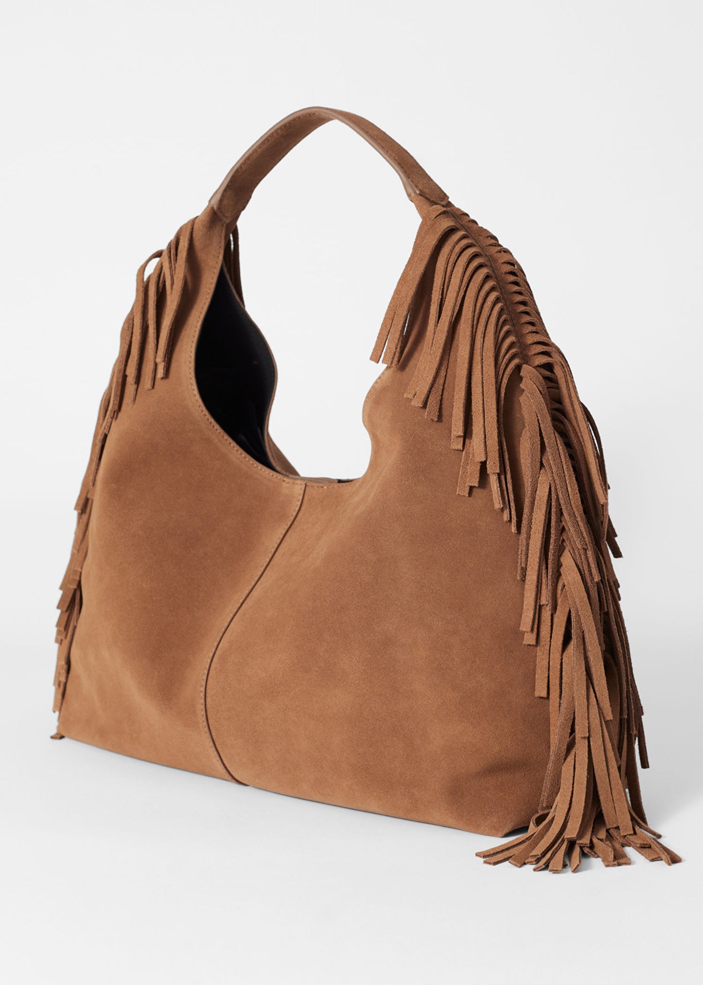 Fringed Suede Tote