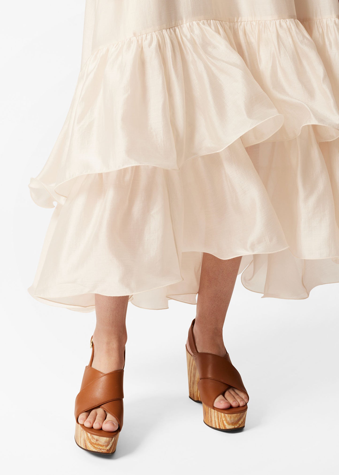 Off-Shoulder Ruffle Maxi Dress