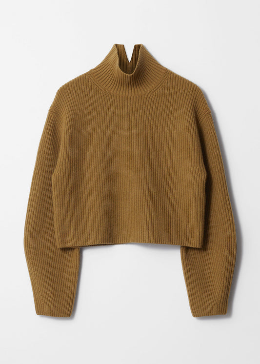 Rib-Knit Turtleneck Jumper