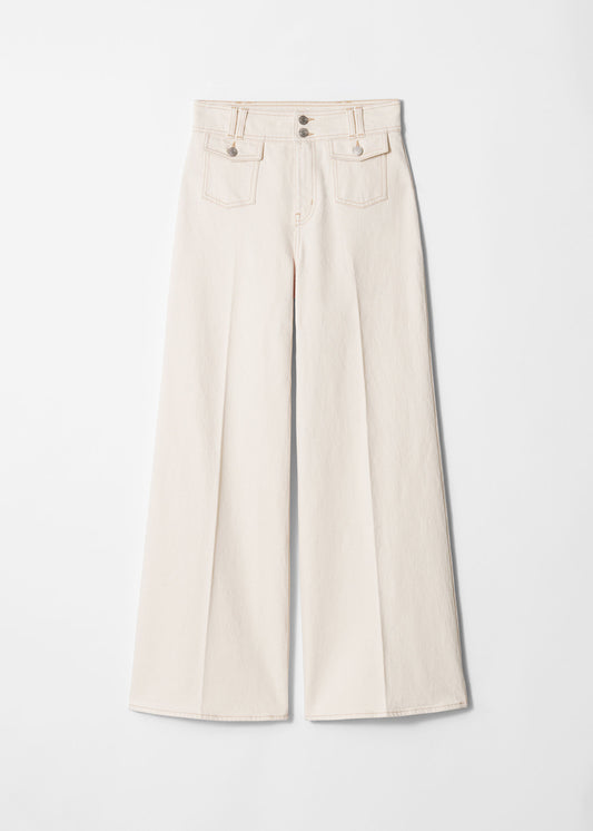 High-Waist Flared Jeans