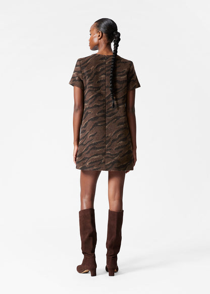 Wool Jacquard Mini Dress