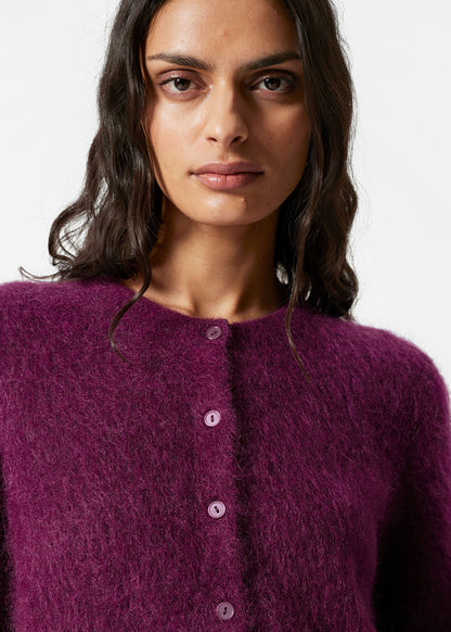 Knitted Mohair-Blend Cardigan