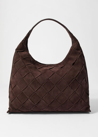 Braided Suede Tote