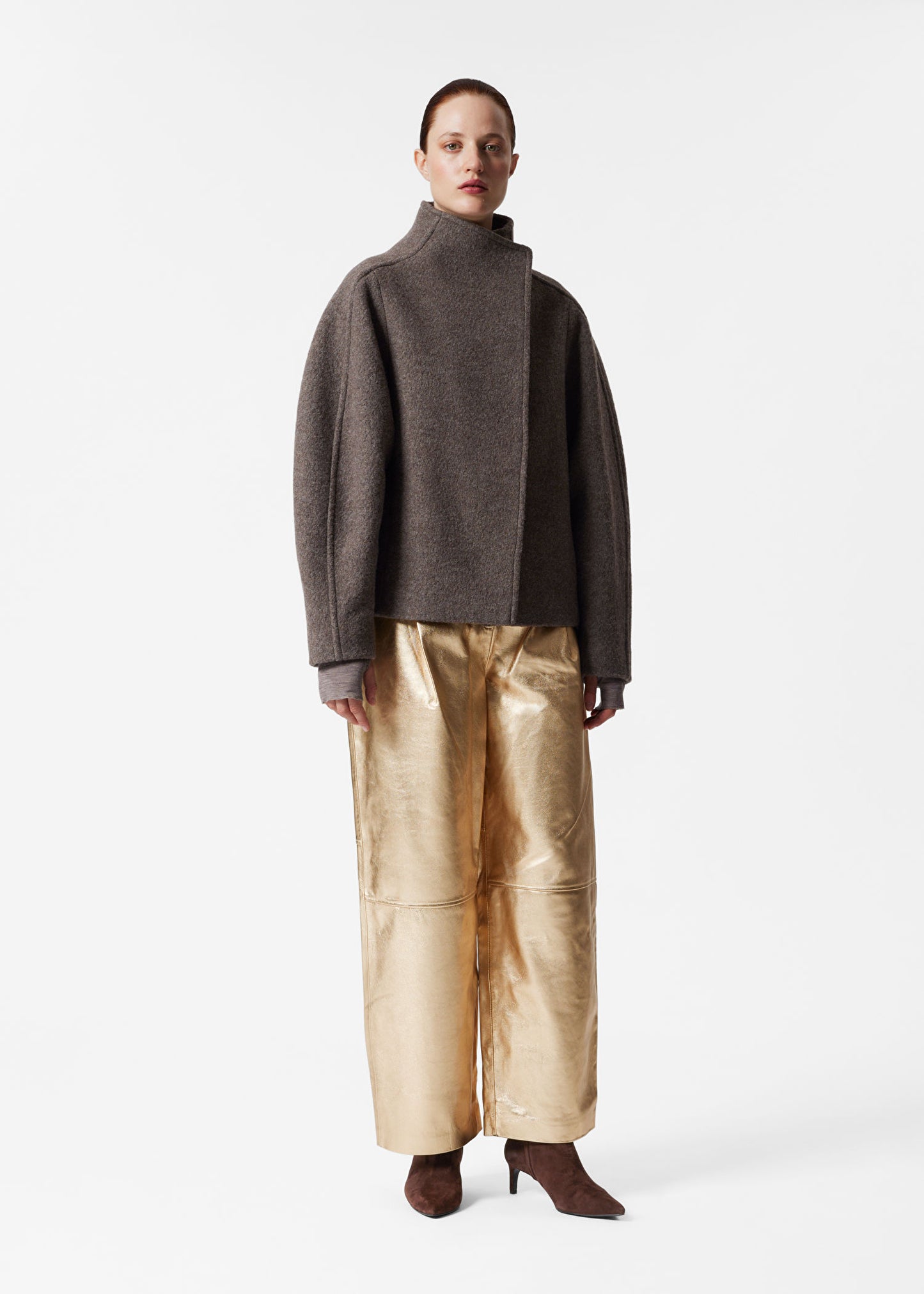 Asymmetric Wool Jacket
