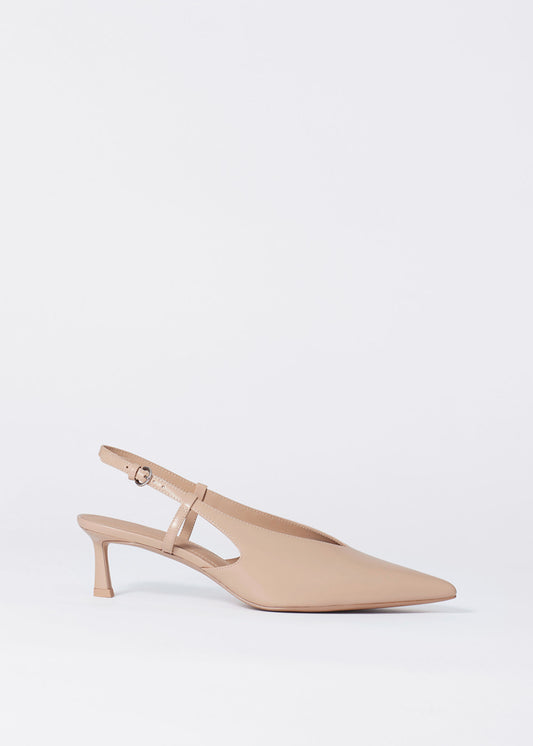 Classic Leather Slingback Pumps