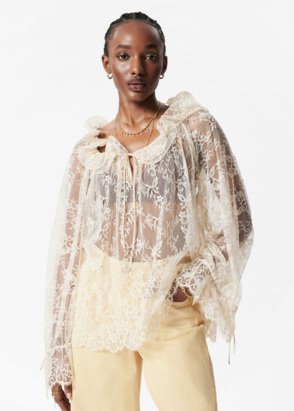 Ruffle Lace Blouse