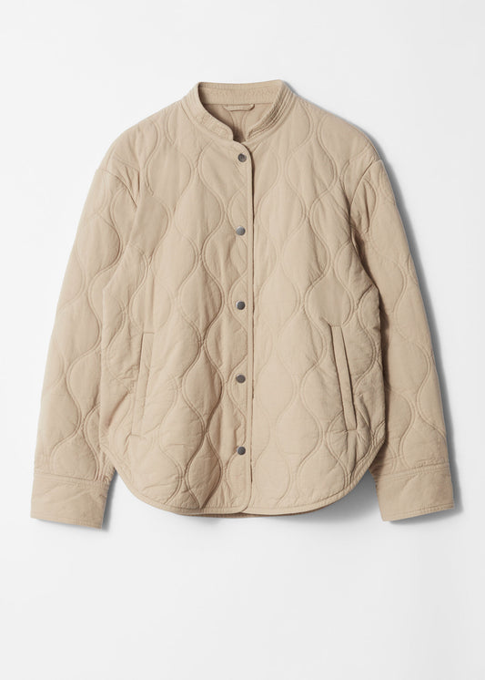 Quilted Stand-Collar Jacket