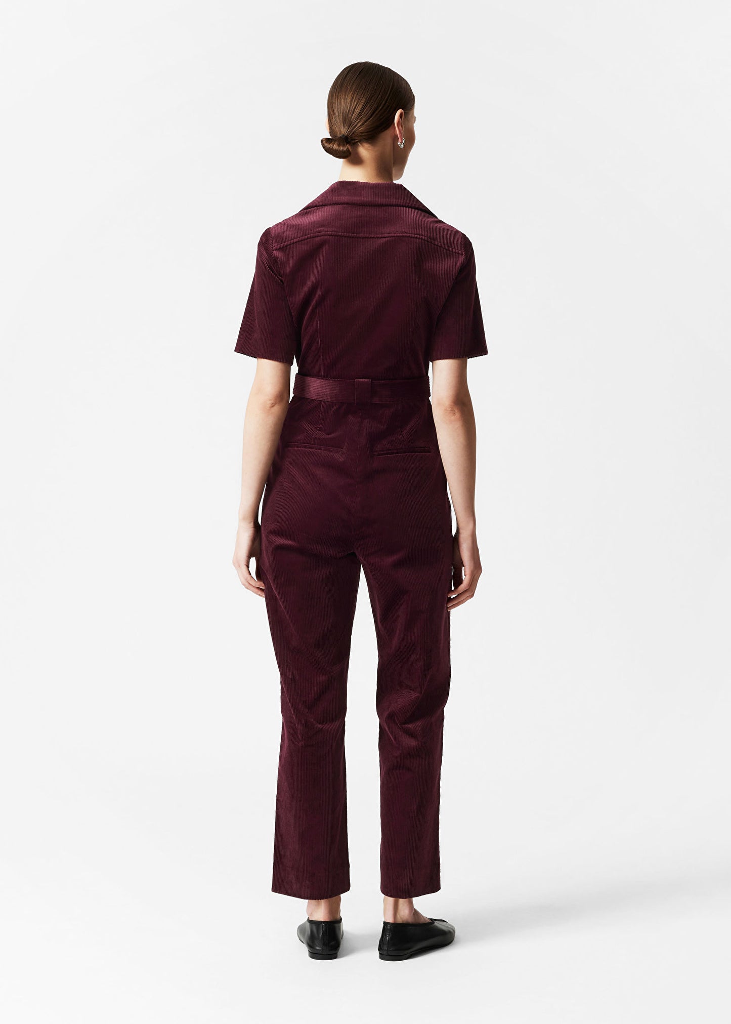 Belted Corduroy Jumpsuit