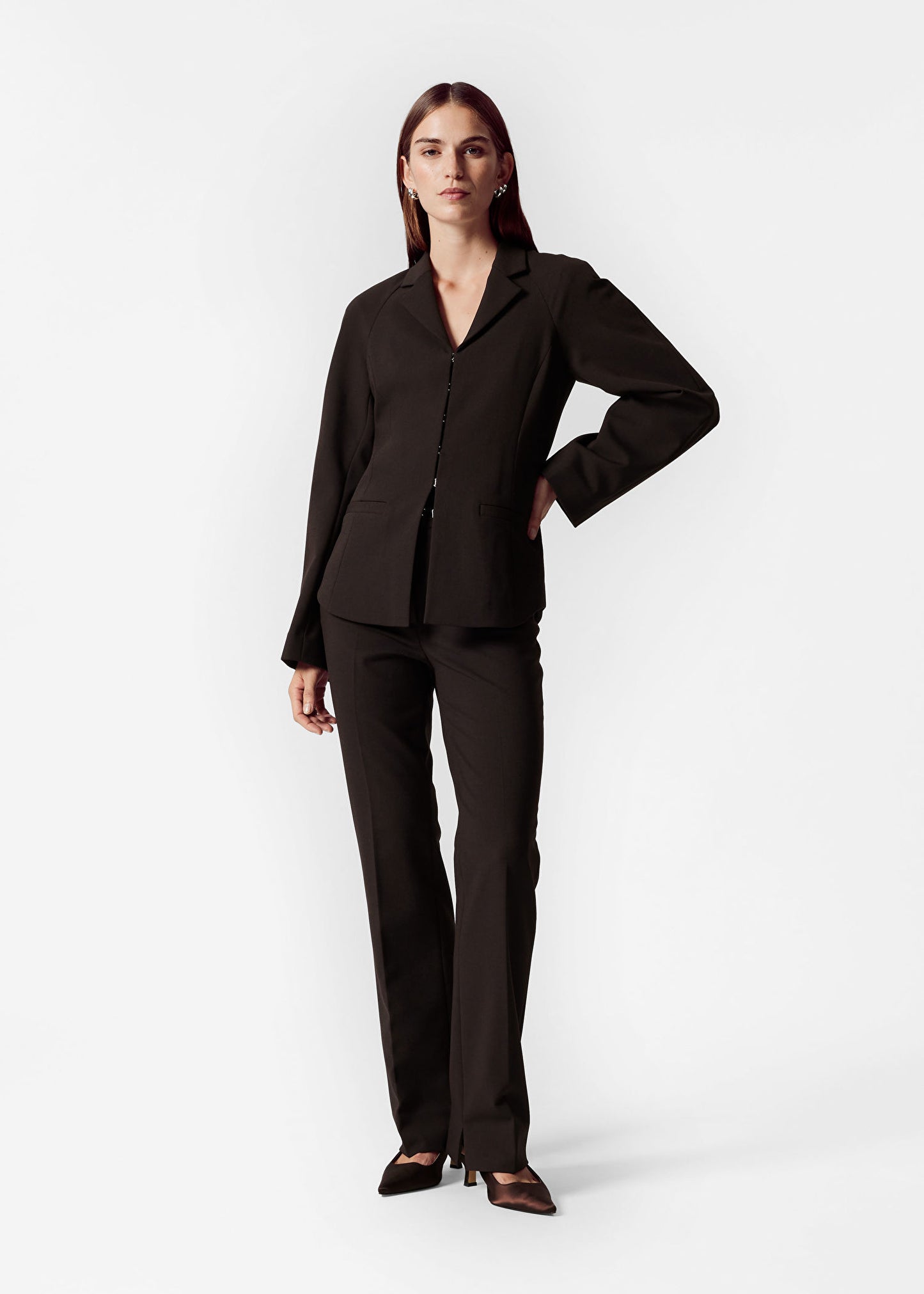 Slim Wool-Blend Trousers