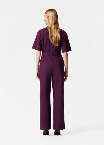 Short-Sleeve Utility Jumpsuit