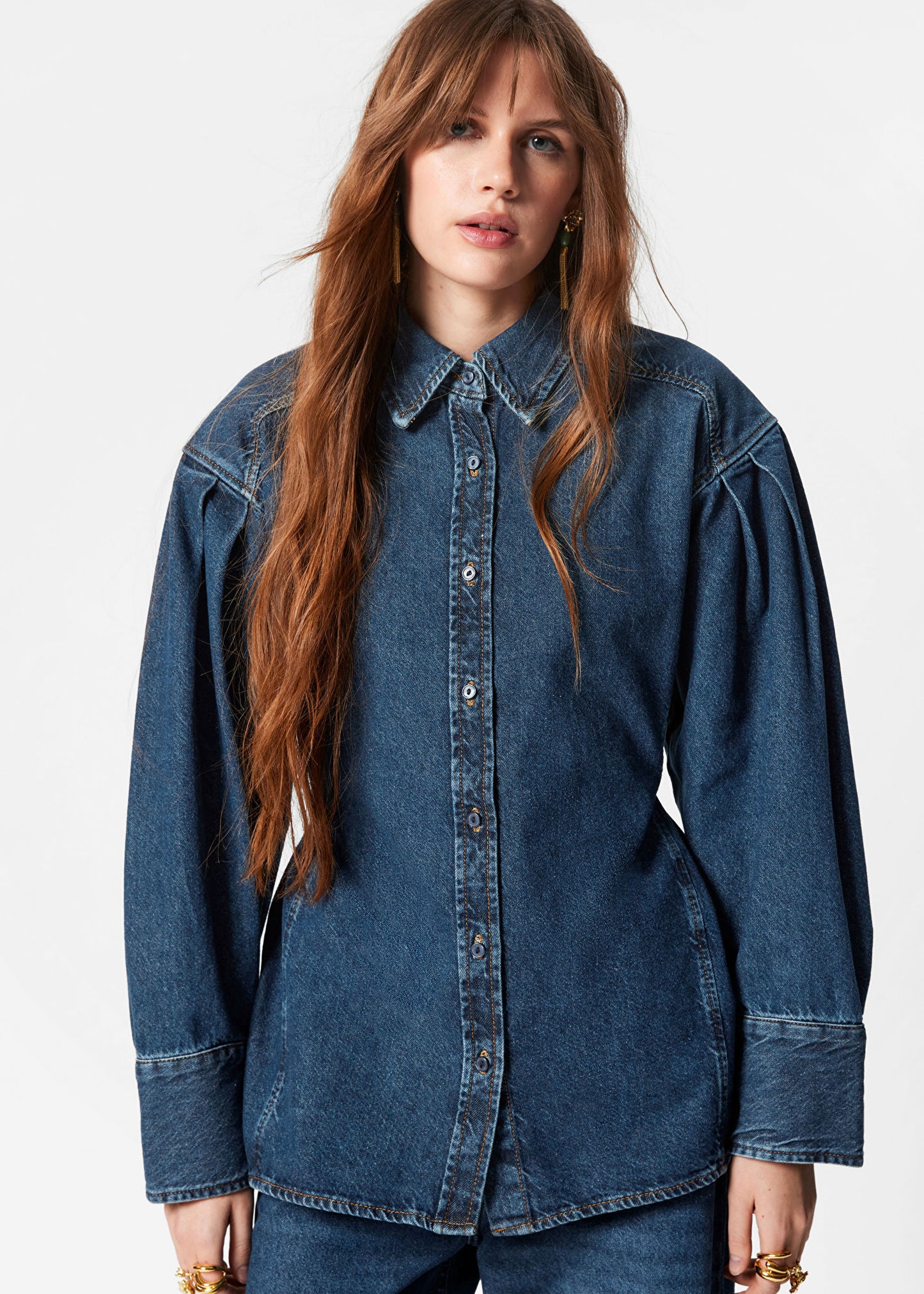 Tapered Denim Shirt