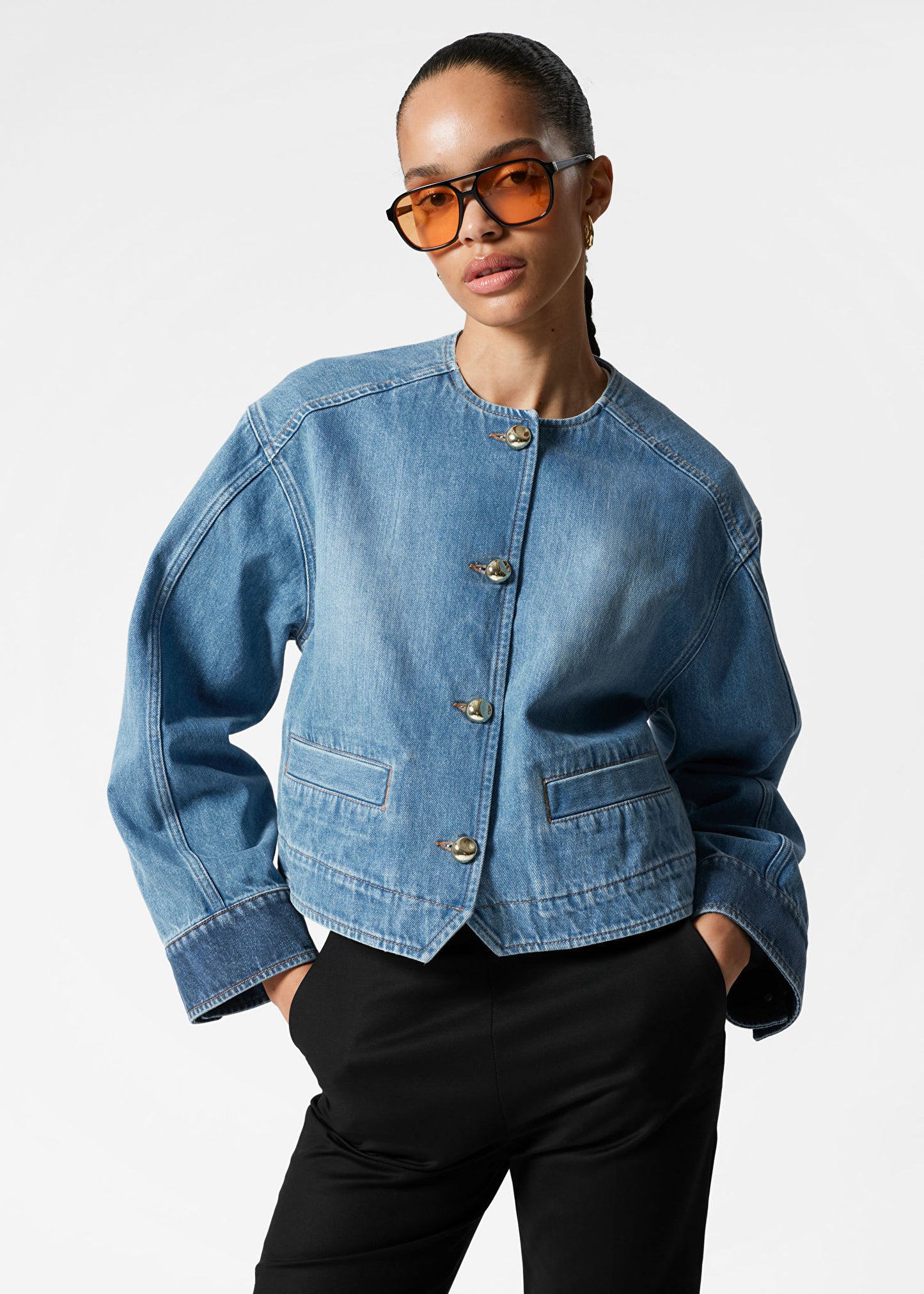 Cropped Denim Jacket