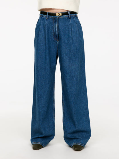 Wide Denim Trousers