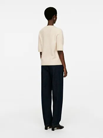 Knitted Wool T-Shirt Top