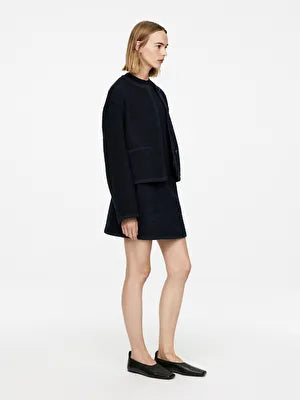 Alpaca Wool-Blend Skirt