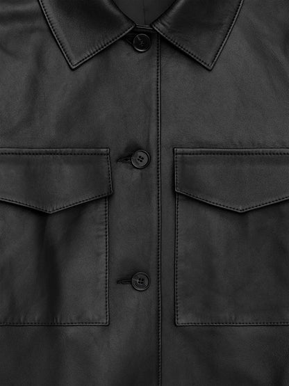 Lined Leather Jacket