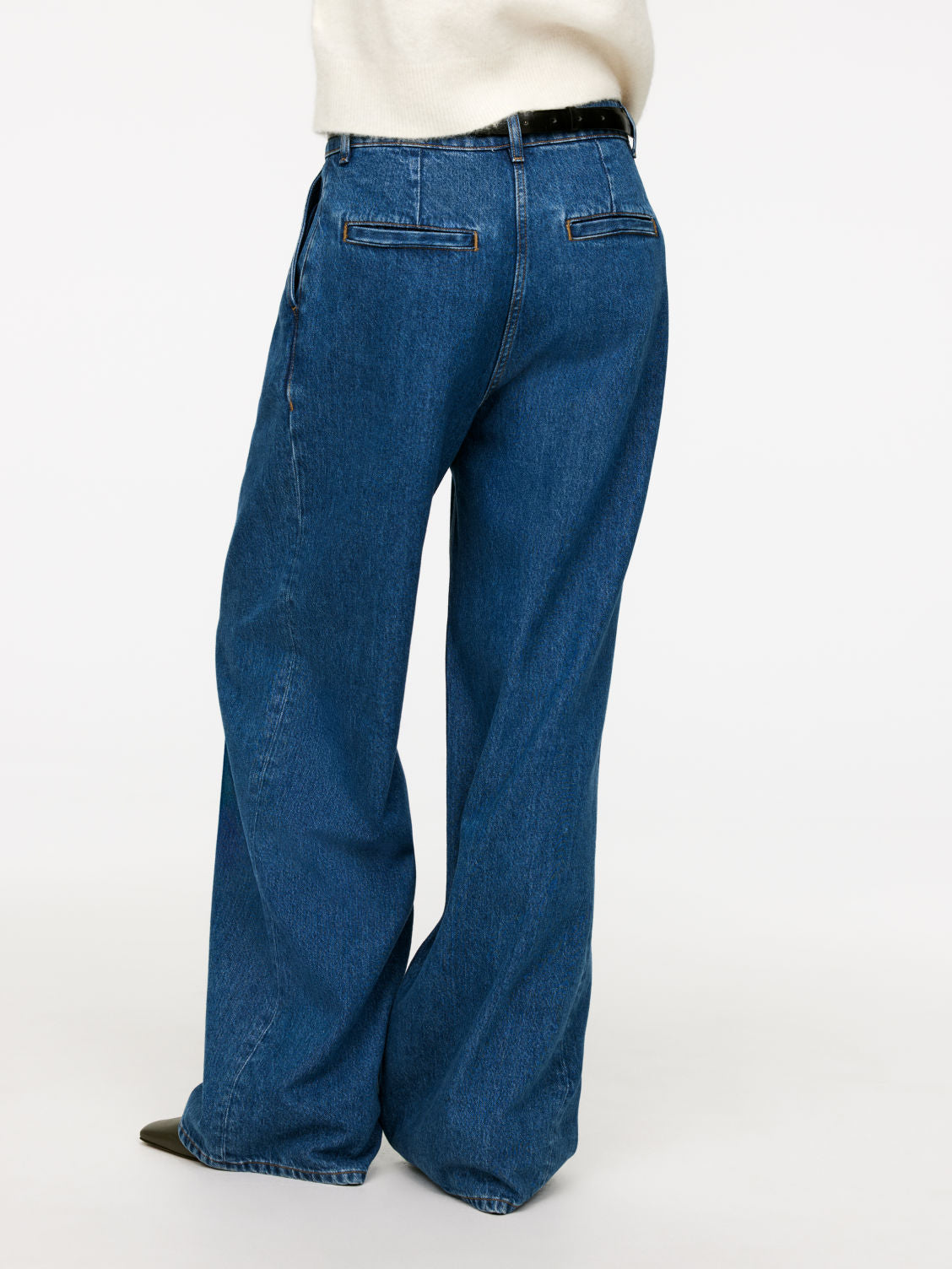 Wide Denim Trousers