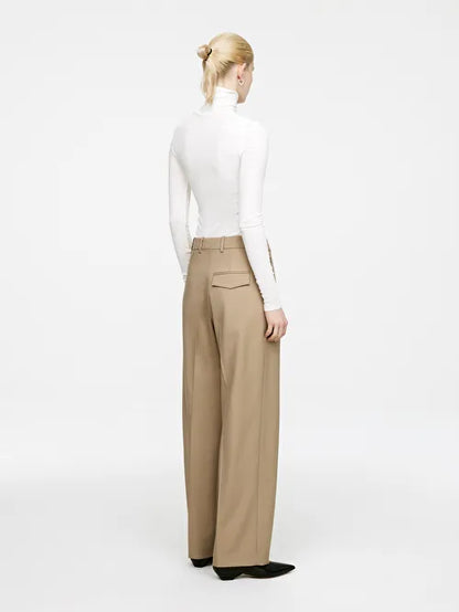 High-Waist Tailored Trousers