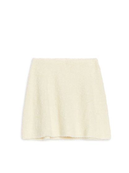 Reverse-Knit Mini Skirt