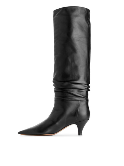 Slouchy Leather Boots