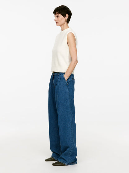 Wide Denim Trousers