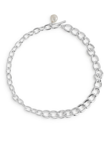 Silver-Plated Chain Necklace