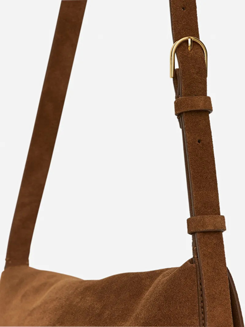 Suede Crossbody Bag