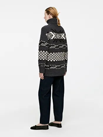 Wool-Alpaca Jacquard Jumper