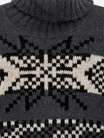 Wool-Alpaca Jacquard Jumper