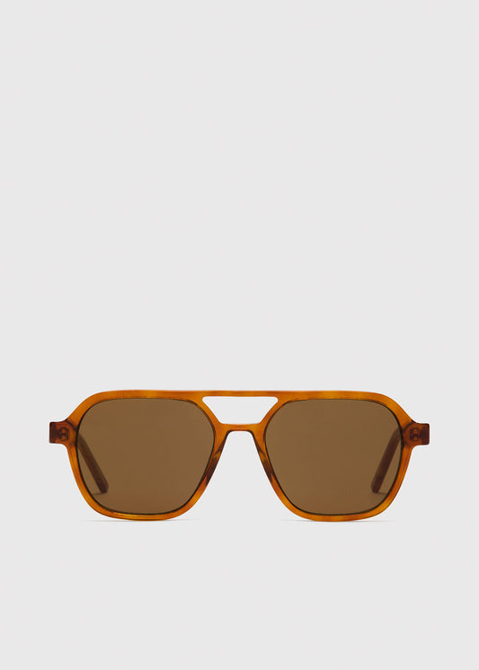 Brown Aviator Sunglasses