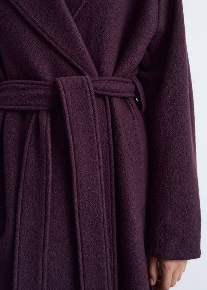Voluminous Belted Wool Coat