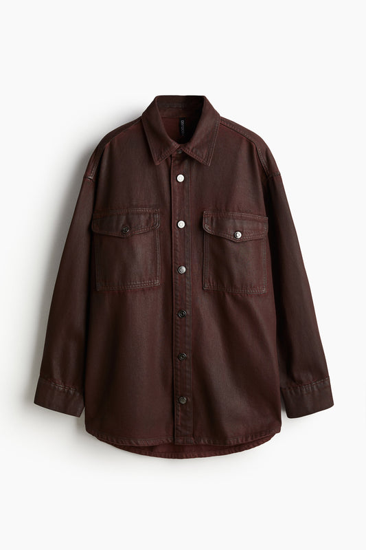 Coated overshirt