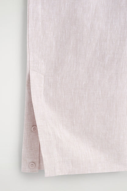 Elasticated Linen Barrel-Leg Trousers