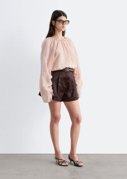 A-Line Satin Shorts
