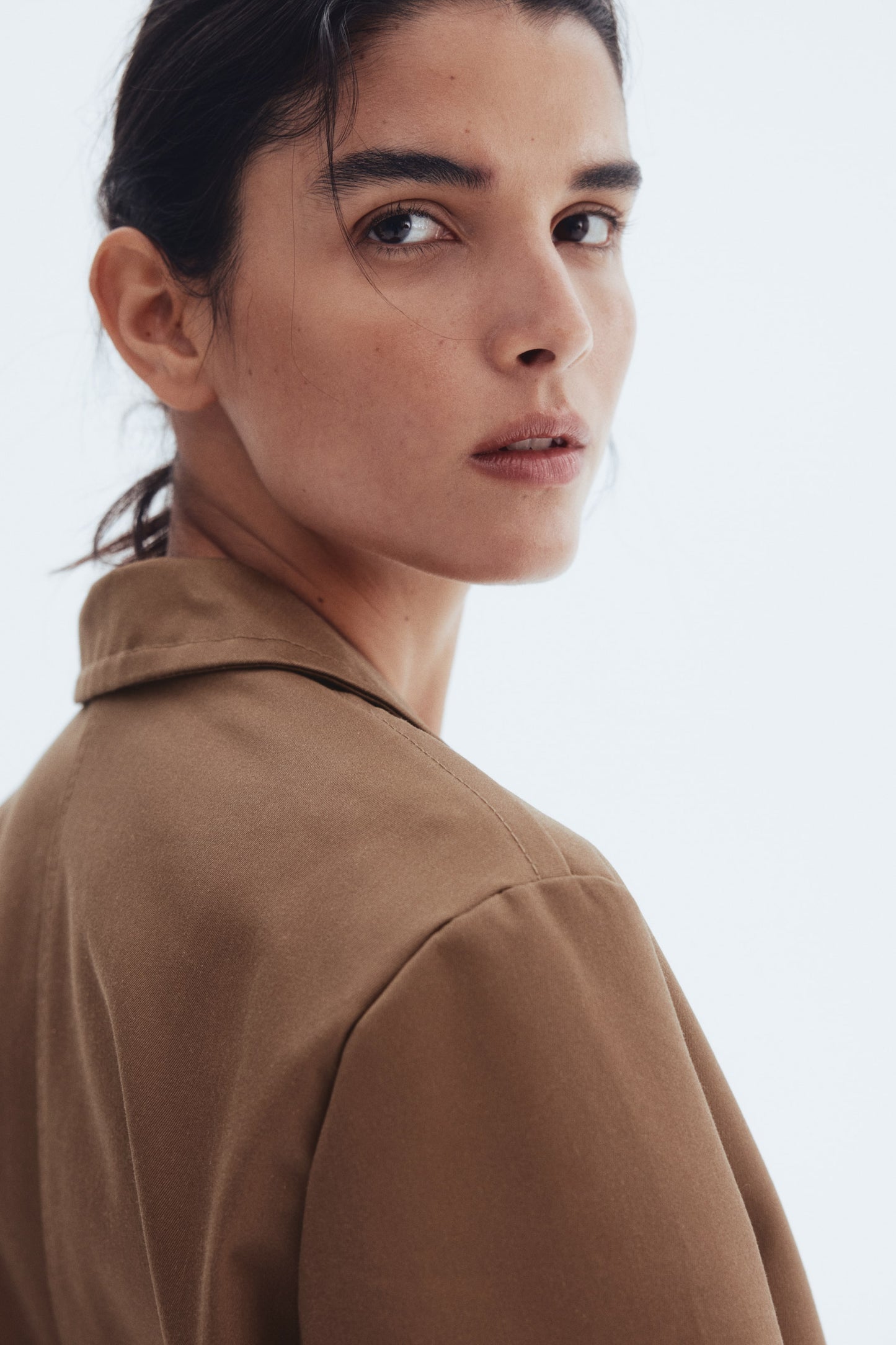 Oversized twill jacket