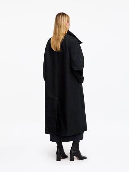 Corduroy-Collar Cotton Coat